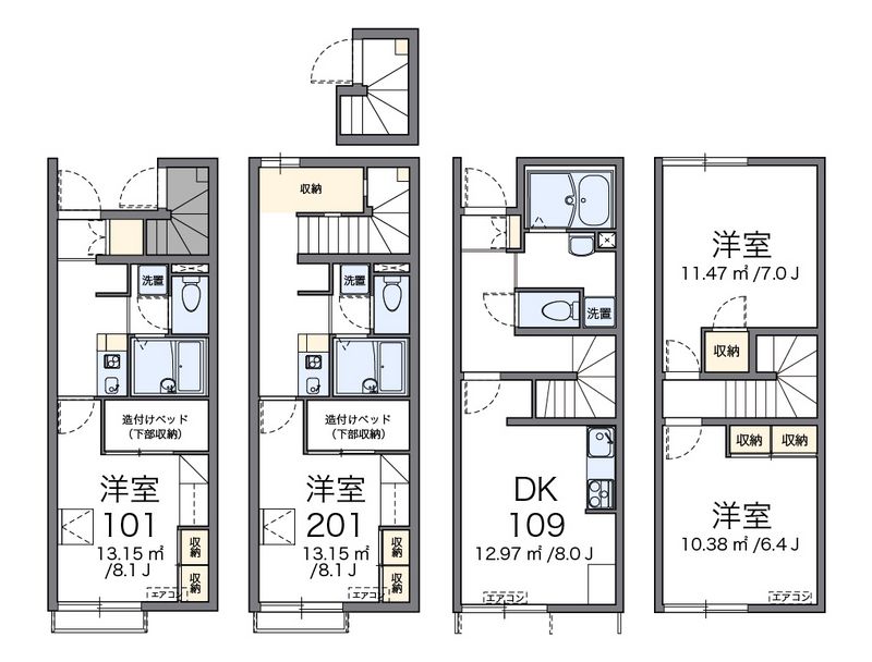 レオパレスＳＡＫＡＥⅡ 間取図