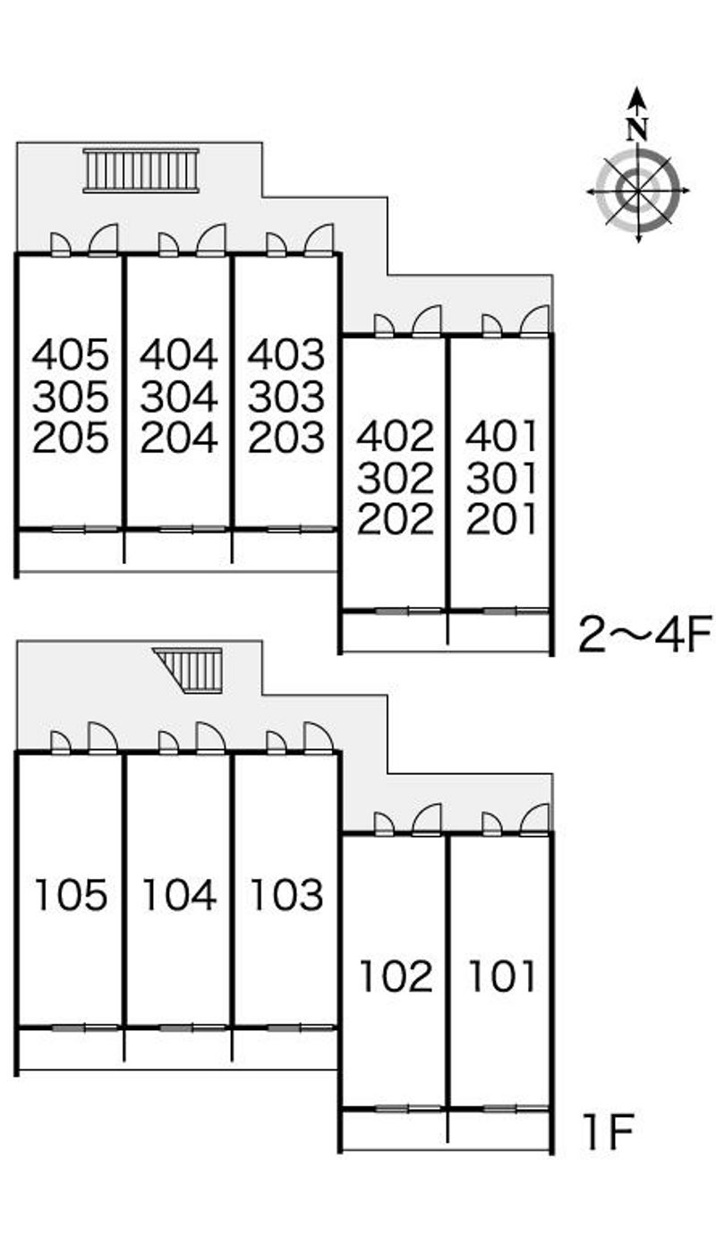 レオパレス新森 間取配置図