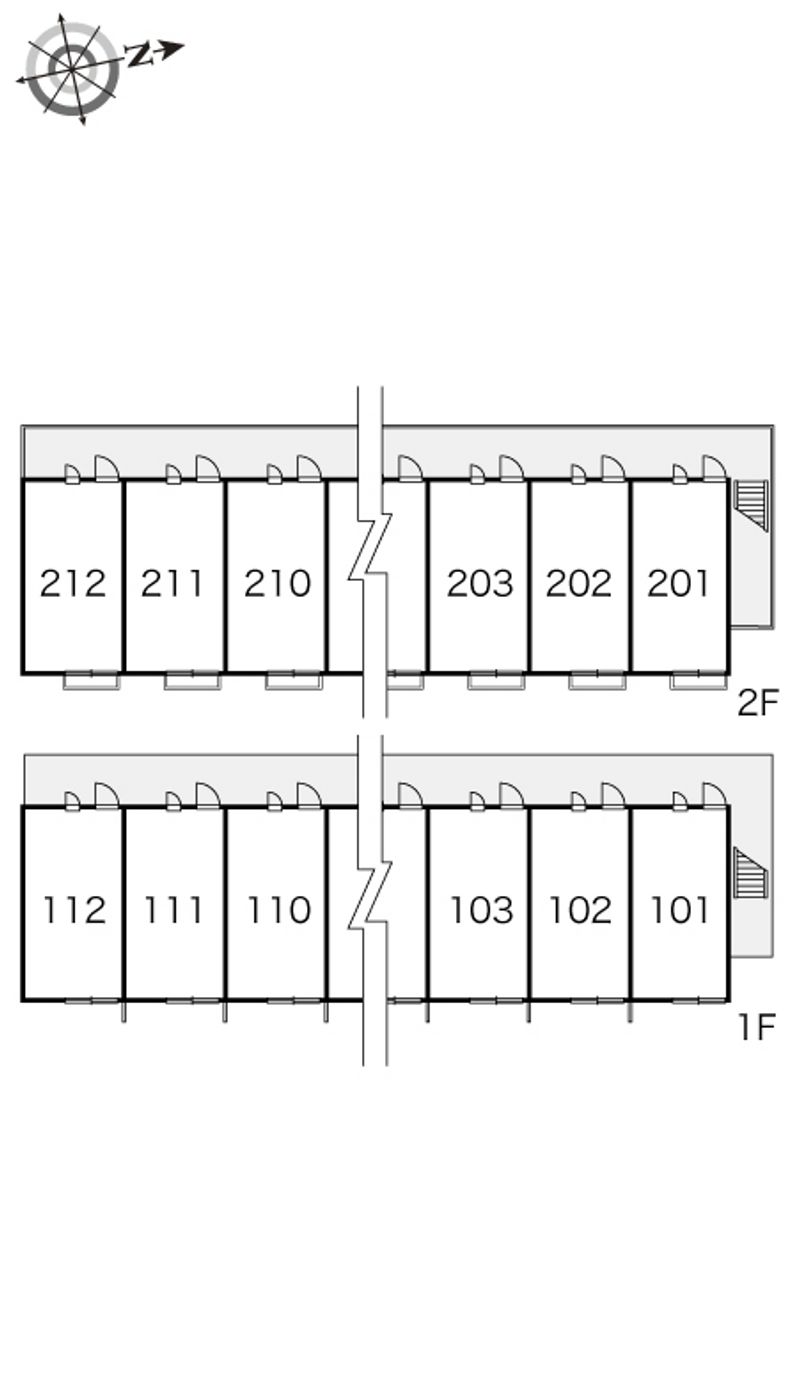 レオパレスリリエンベルグ 間取配置図