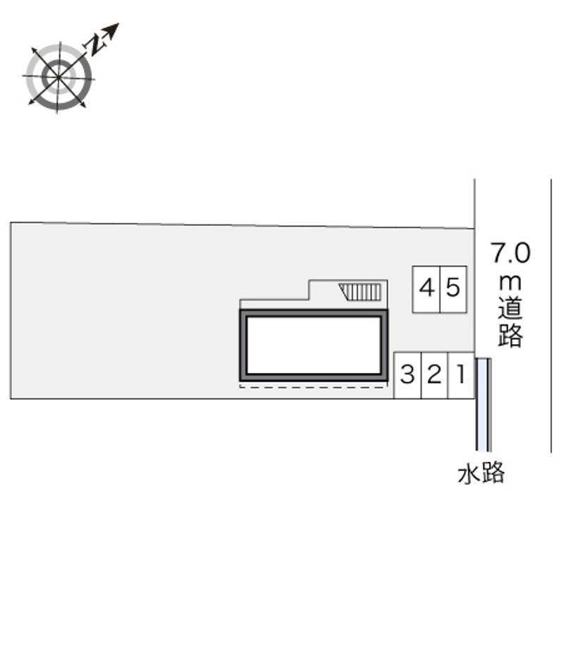 レオパレス萩 配置図
