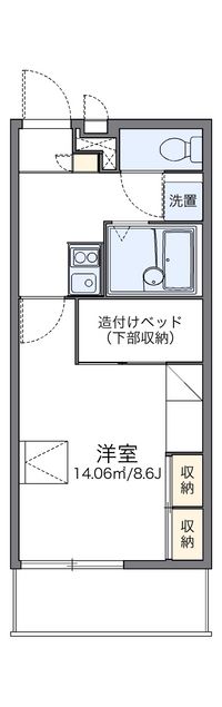 レオパレスハピネス 間取り図