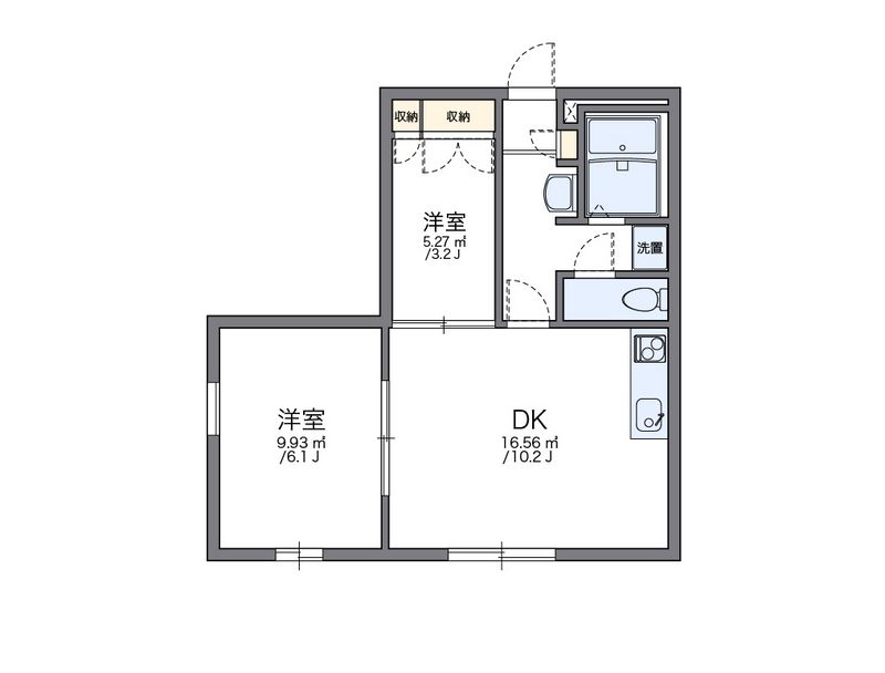 レオパレス西宮北Ｂ 間取図
