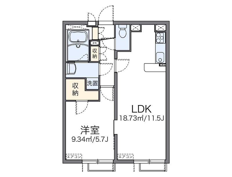 leopalace Primavera Nakadai 2 户型图