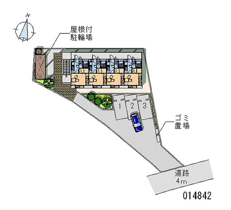 レオパレスユイット 月極駐車場