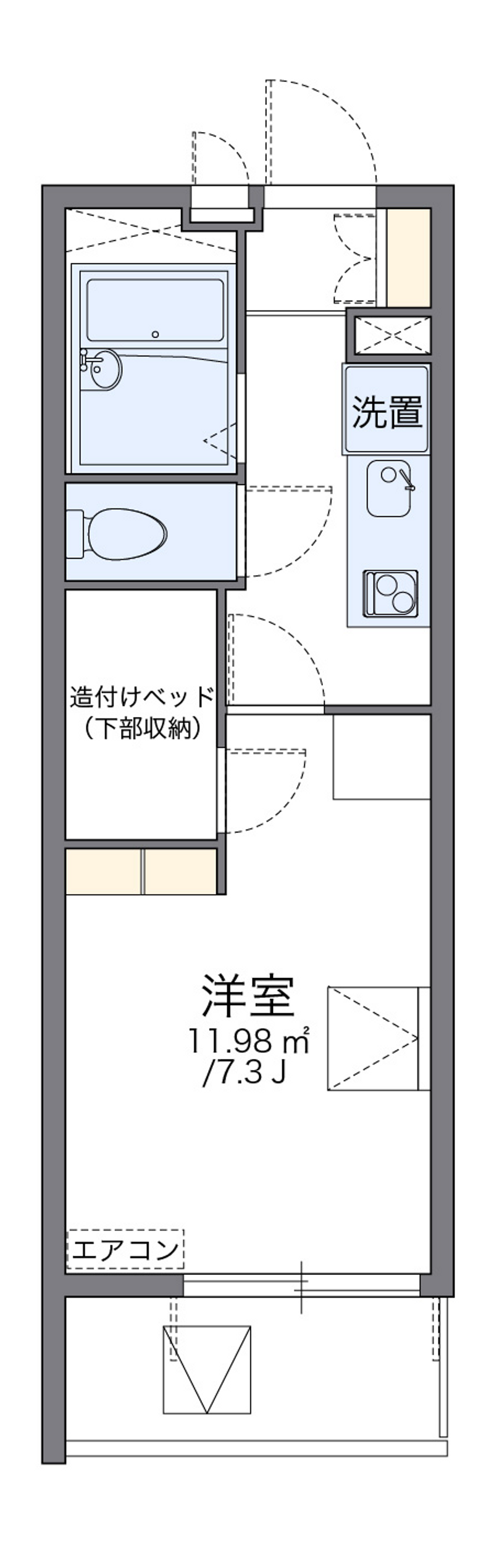 レオパレス虹 間取り