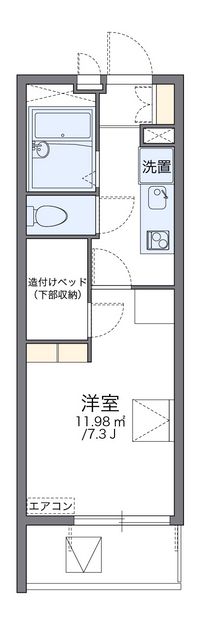 レオパレス虹 間取り図