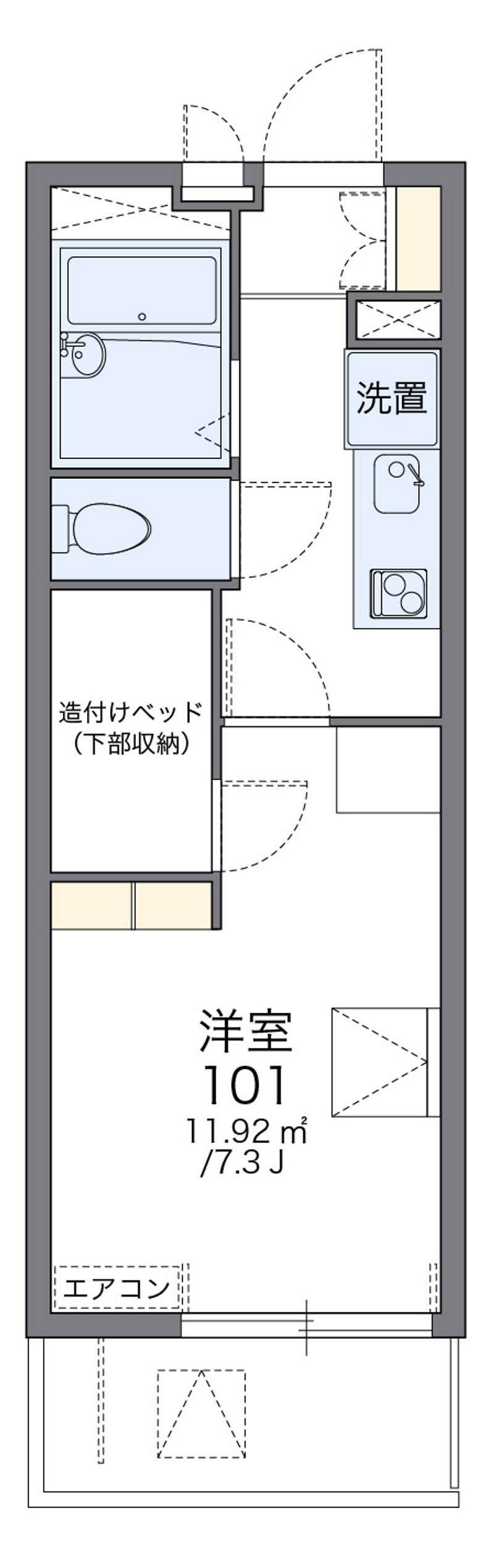 レオパレス伸光 間取図