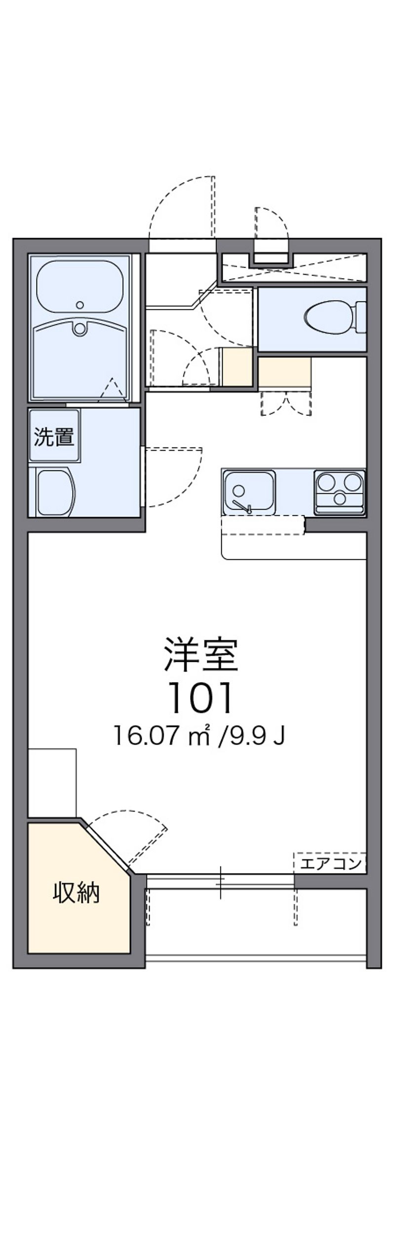 レオパレスせいらｃ 間取図