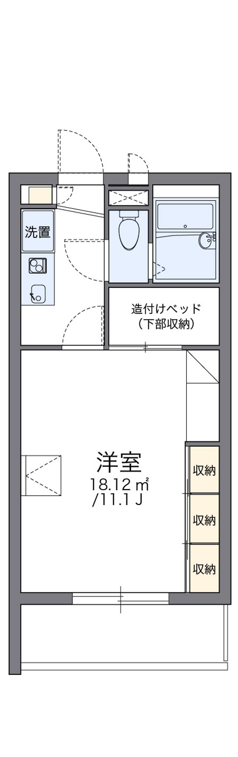 レオパレスパティオＭ 間取図