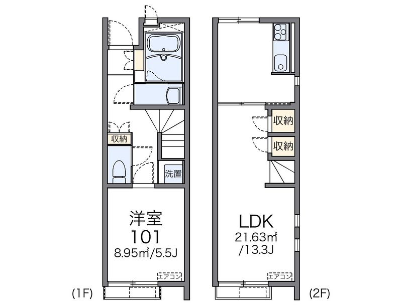 レオネクストリバーサイドⅡ 間取図