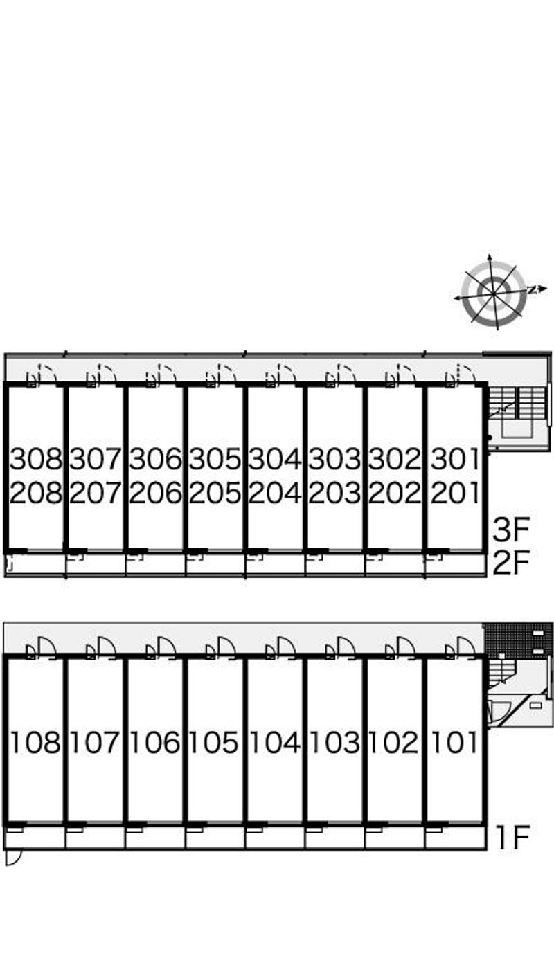 レオパレスコンフォートマック 間取配置図