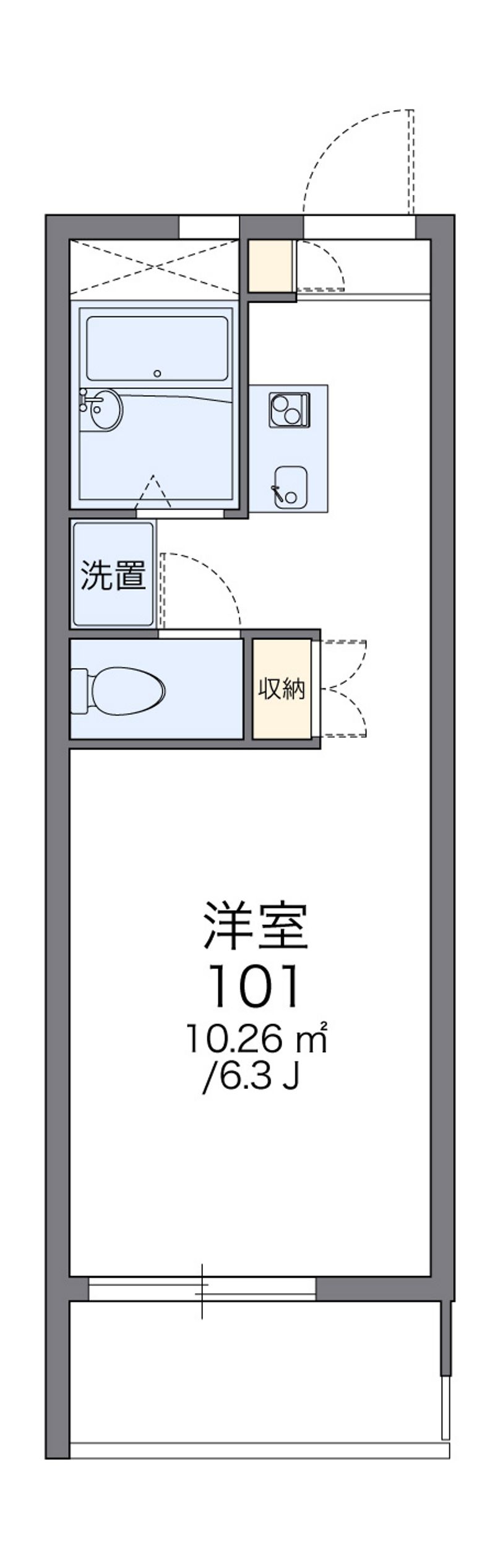 レオパレスフィオーレ 間取図