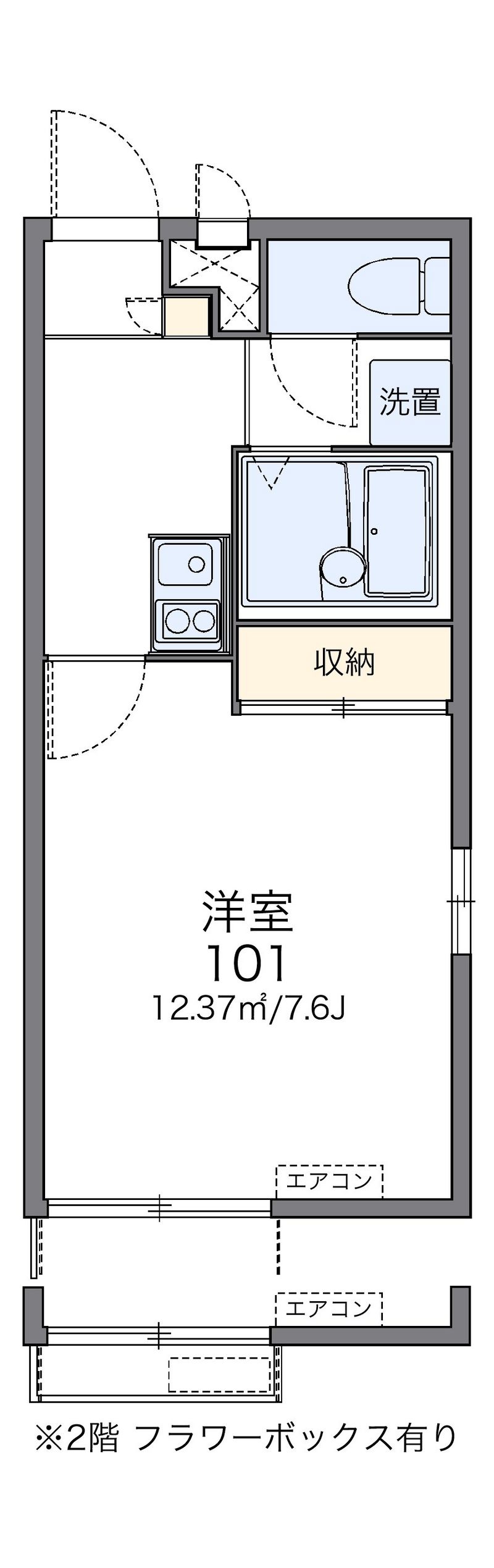 レオパレス新家Ⅱ 間取図