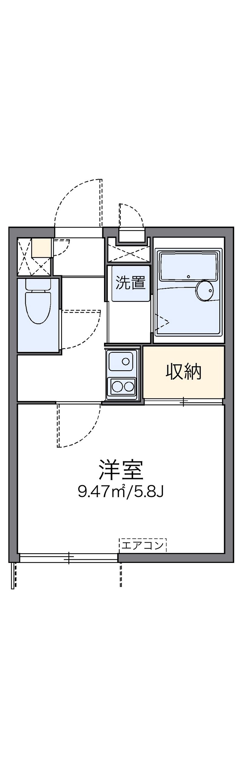 レオパレスライトフィールド 間取り