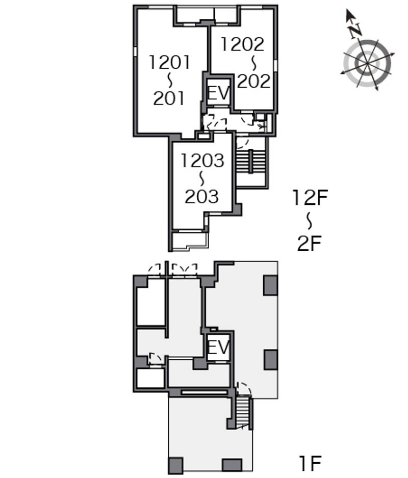 ＬＯＶＩＥ銀座東 間取配置図
