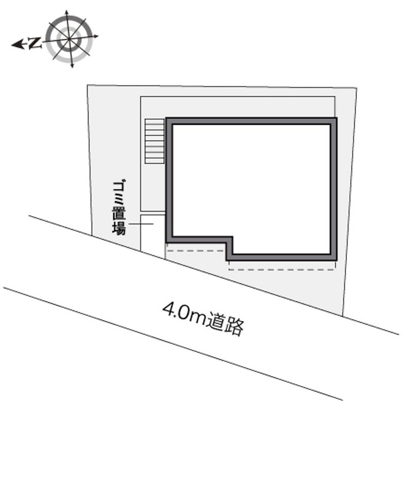 レオパレス万里小路ＷＥＳＴ 配置図