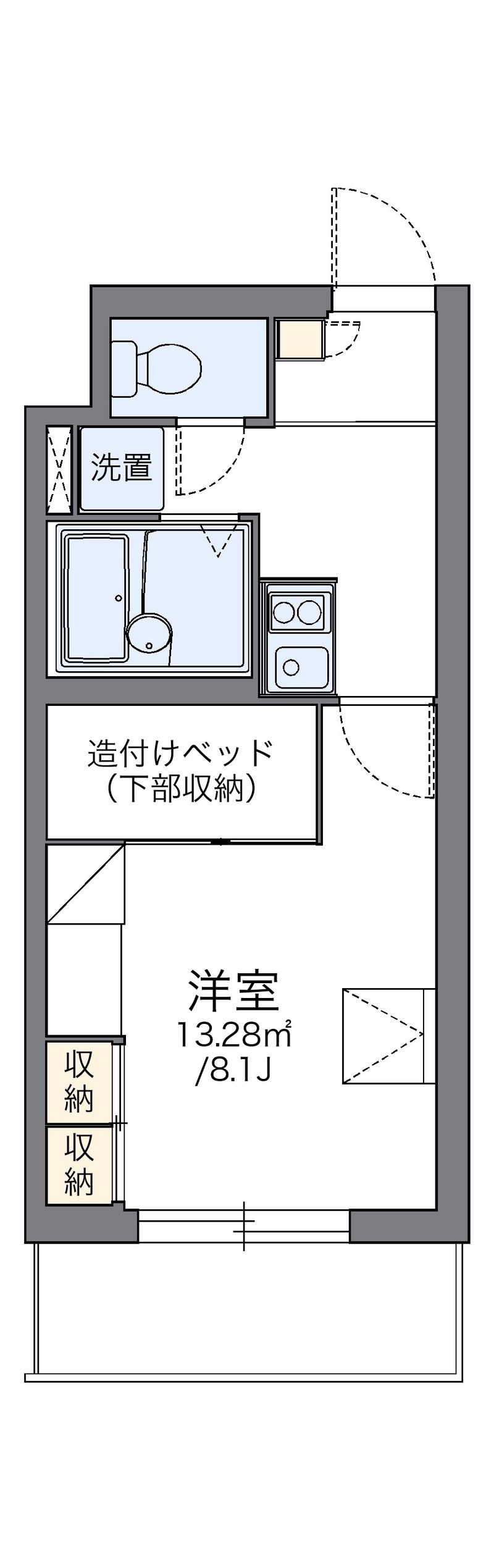 レオパレスウィステリア２ 間取図