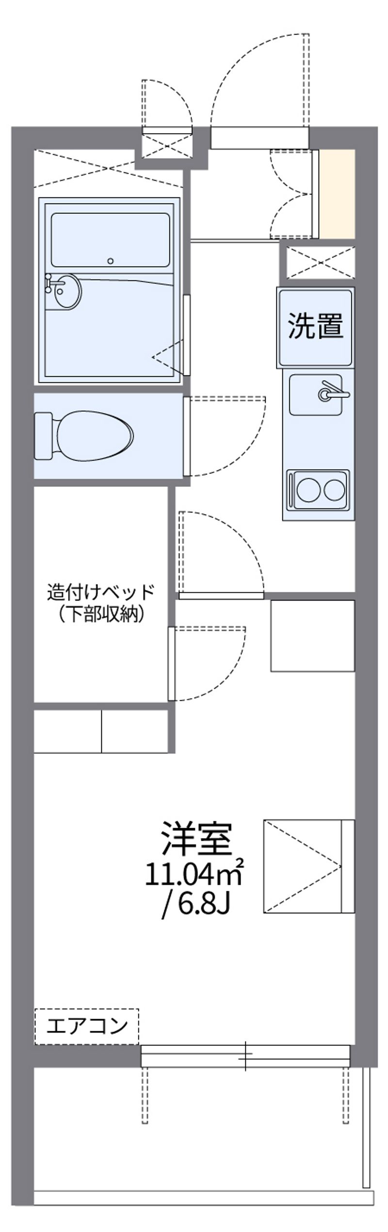 レオパレス豊里Ⅱ 間取図