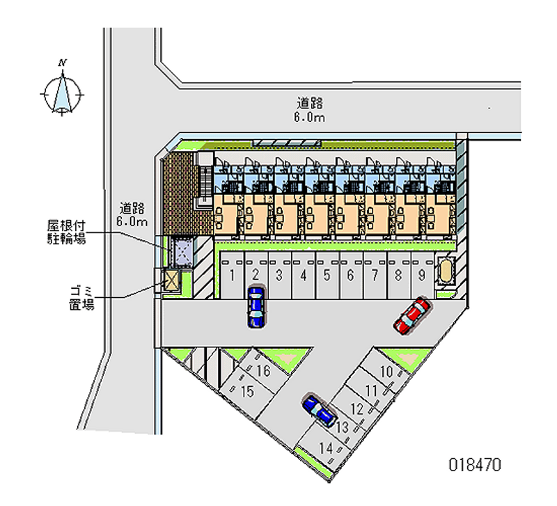 レオパレスグリーンヒル 月極駐車場