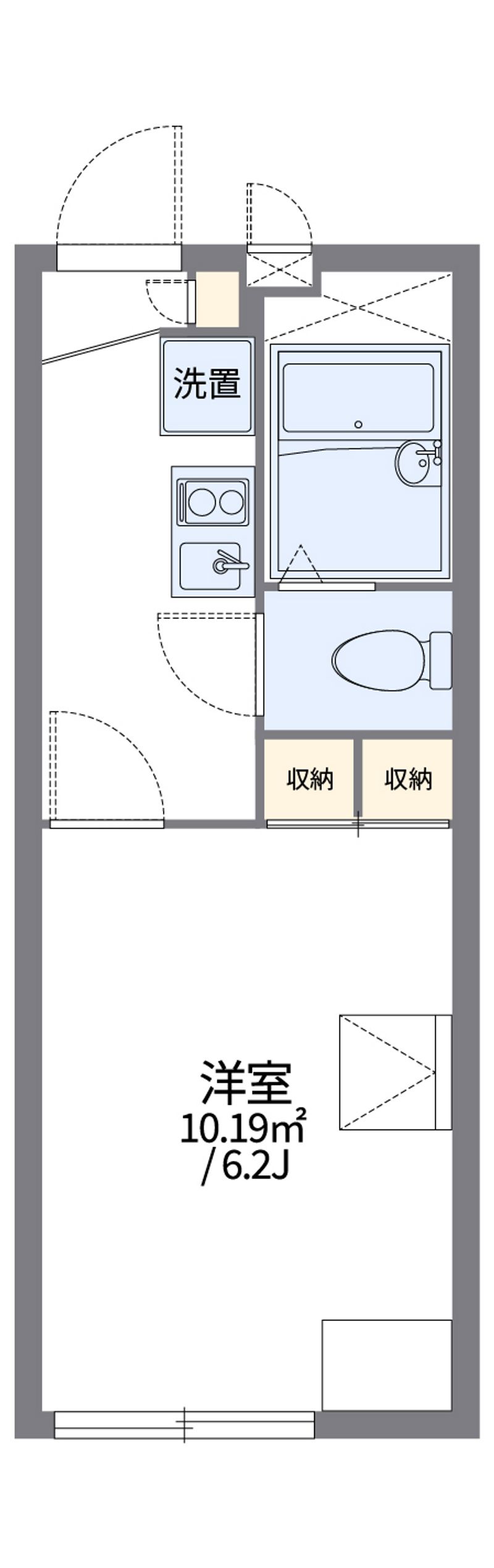 レオパレスアトレⅠ 間取図