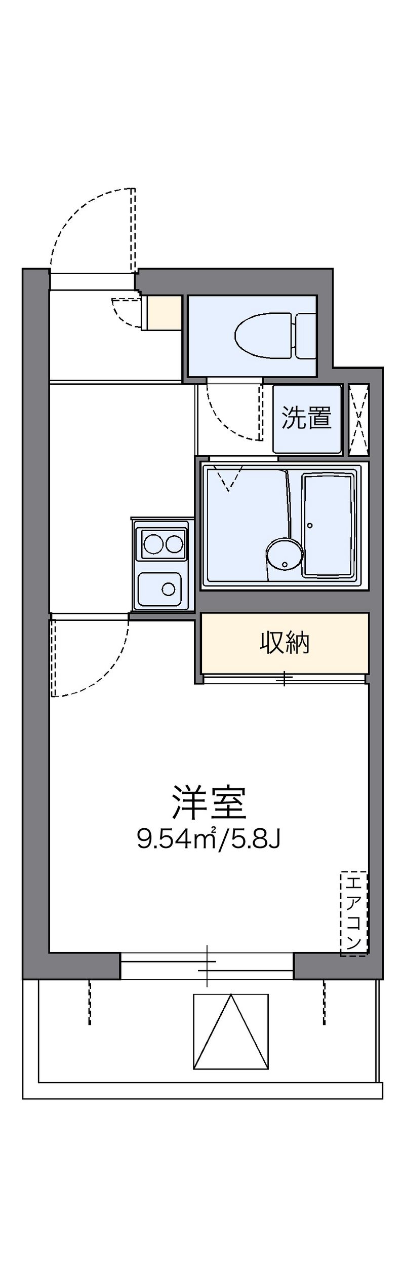 レオパレスアザレア 間取図