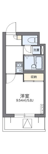 レオパレスアザレア 間取り図