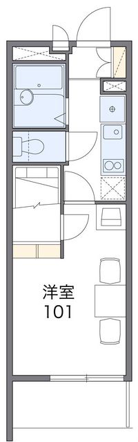 レオパレストルネード豊岡 間取り図