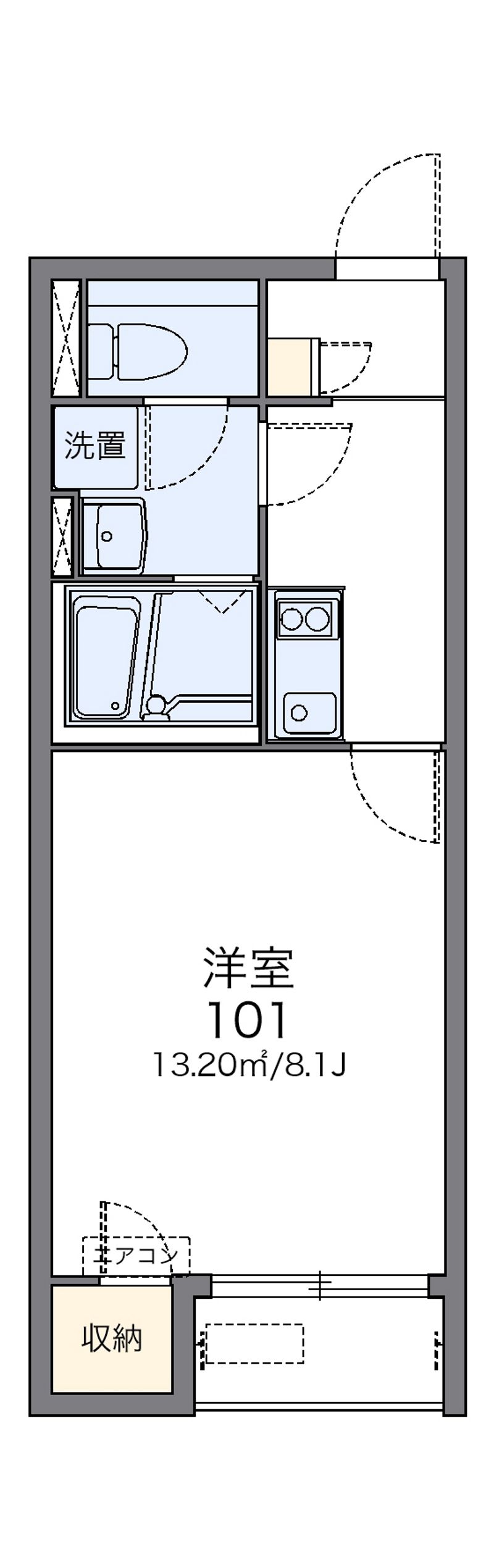 レオネクスト花水木 間取図