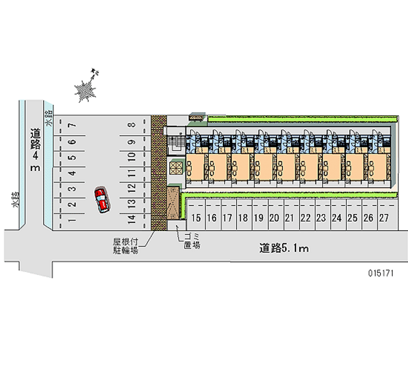 15171 bãi đậu xe hàng tháng