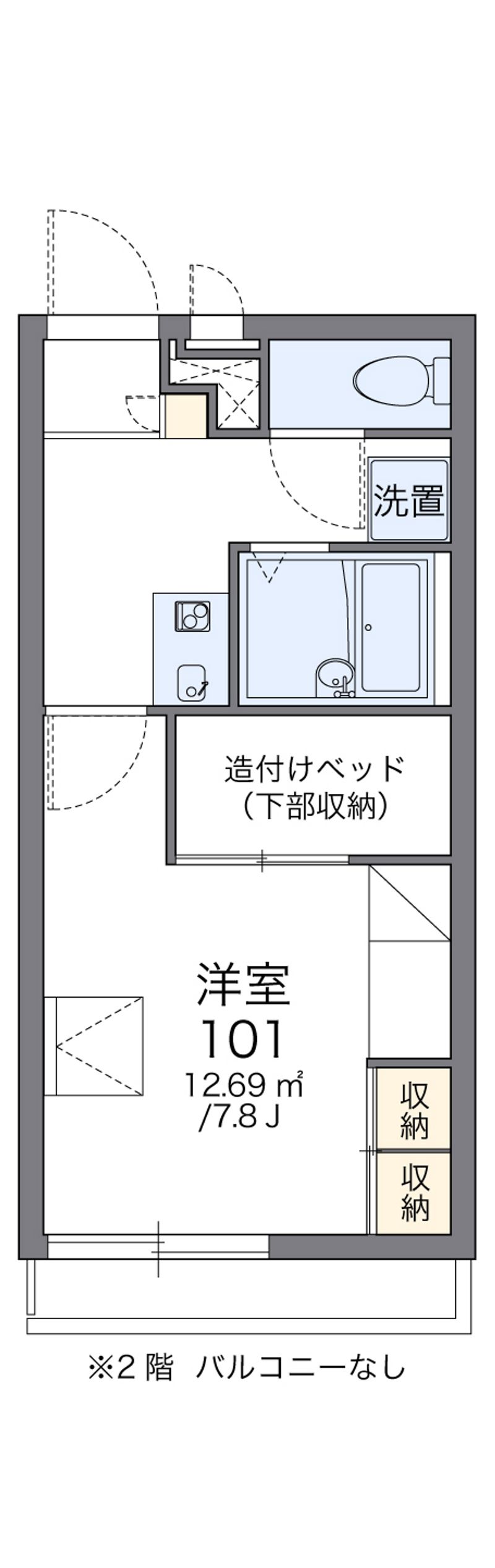 レオパレスサンホームⅡ 間取図