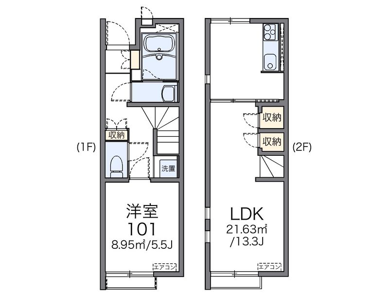レオネクスト瑞穂東Ⅱ 間取図