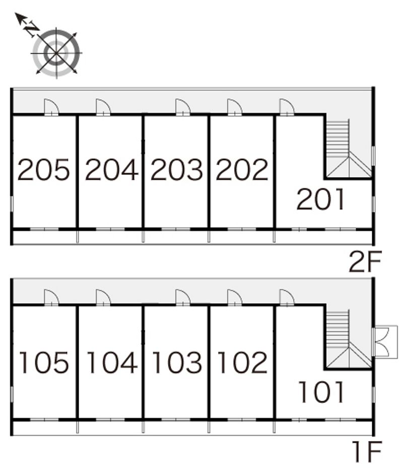 レオパレスプリムローズ 間取配置図
