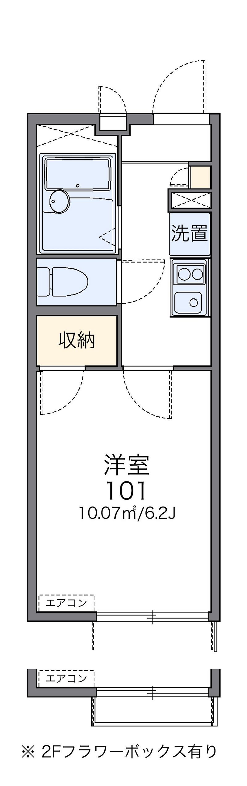 レオパレスフローリッシュⅡ 間取図