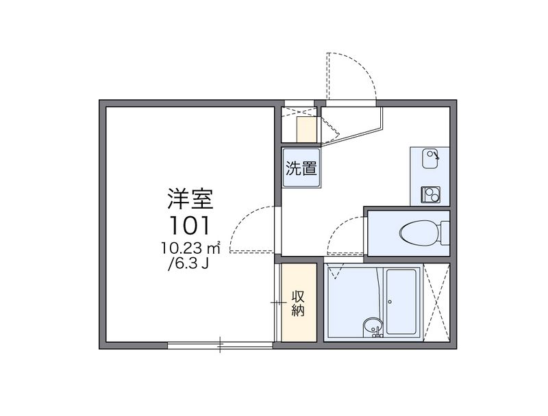 レオパレスサンライズ 間取図