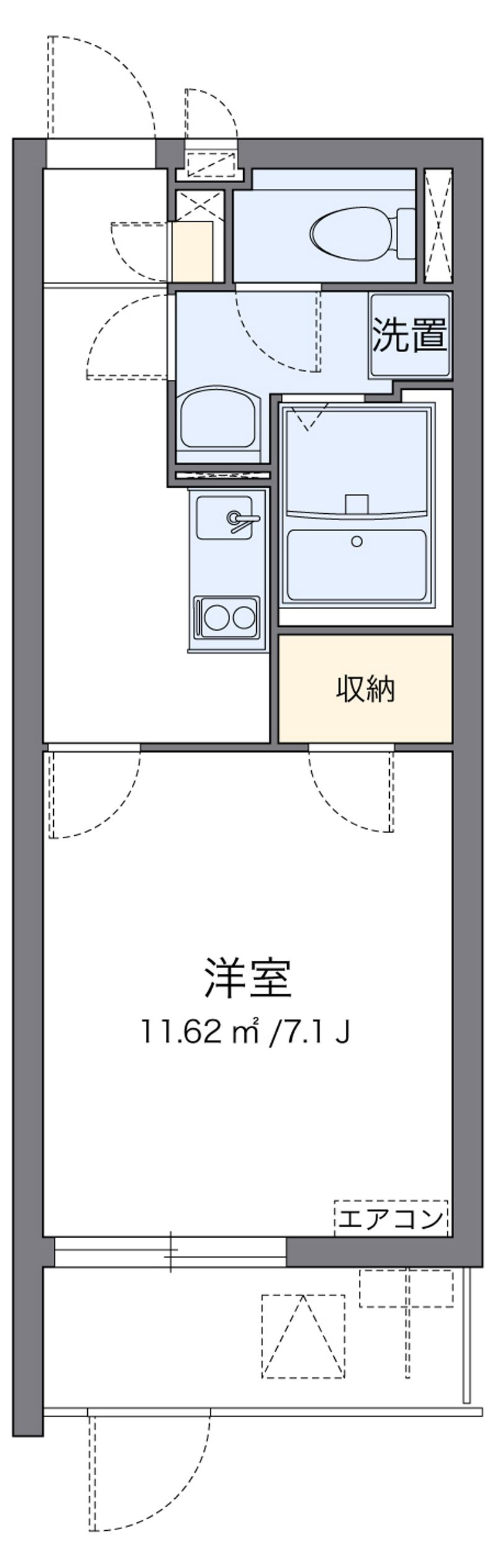 クレイノセントコージア上牧 間取図