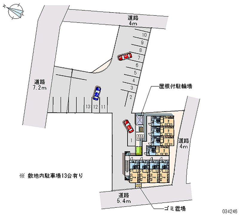 レオパレスＫＯＴＯＢＵＫＩ 月極駐車場