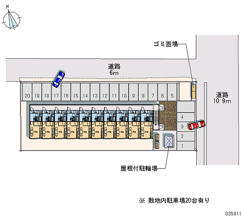 レオパレスクレイン 月極駐車場