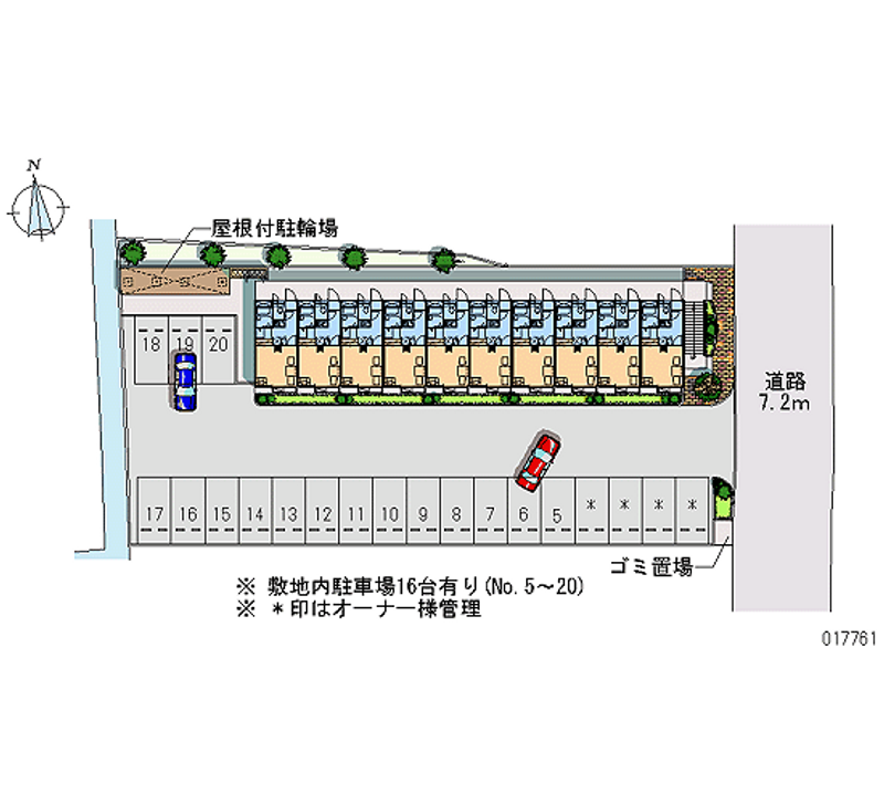 17761 bãi đậu xe hàng tháng