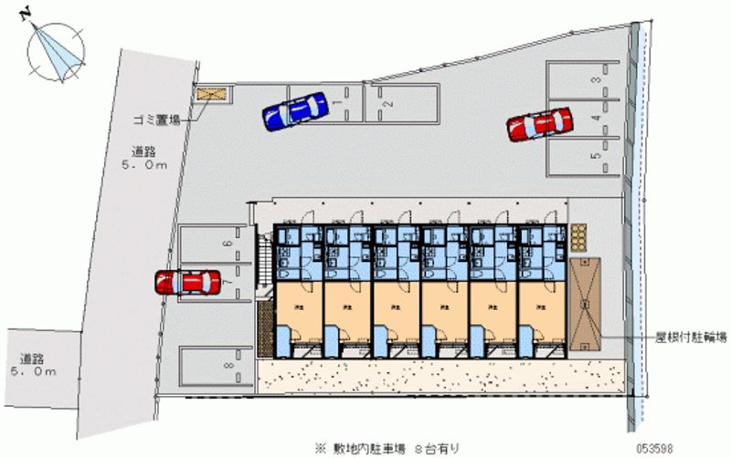 レオネクストはんなり 月極駐車場