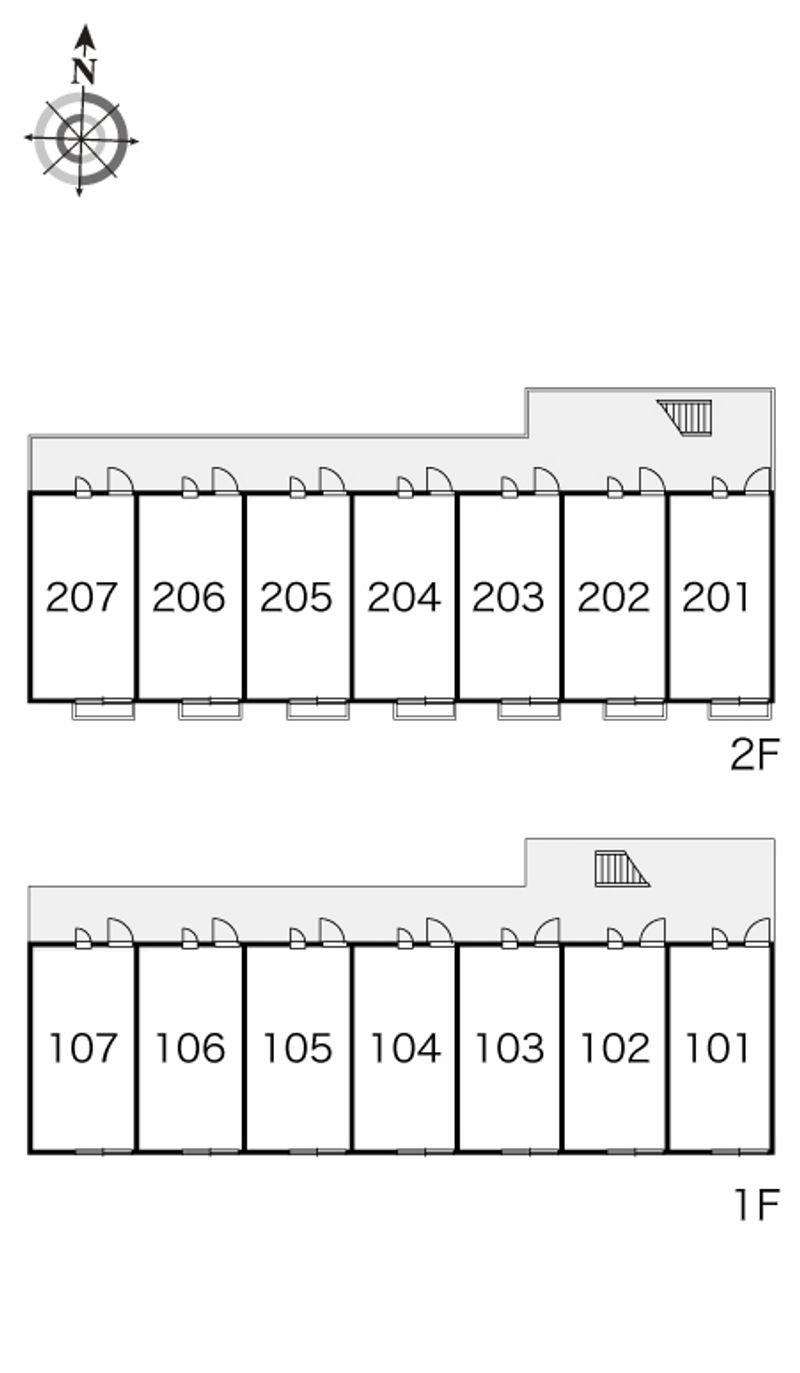 レオパレス葛城 間取配置図