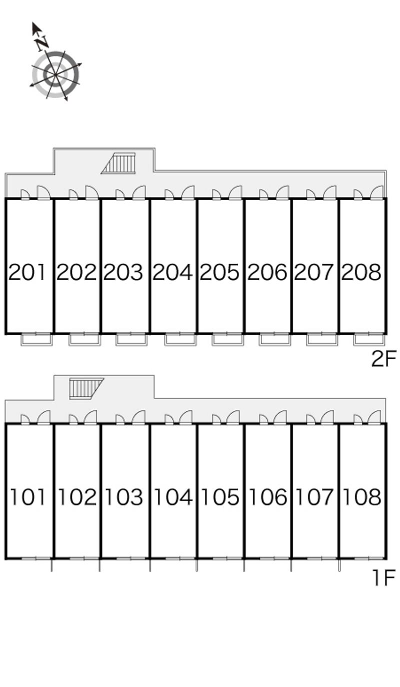 レオパレスエコハウス京華 間取配置図