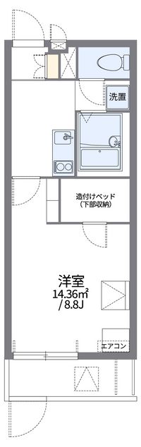 レオパレスソルティ 間取り図