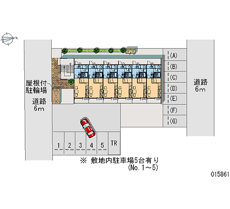 レオパレス神山 月極駐車場