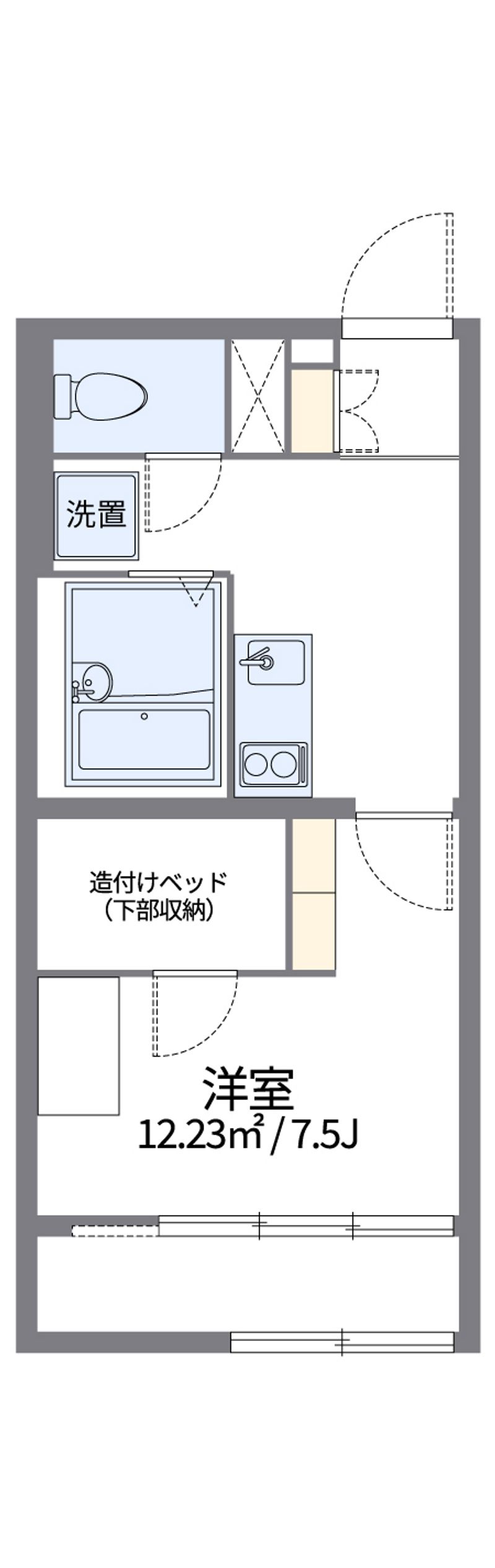 レオパレスグレイス 間取図