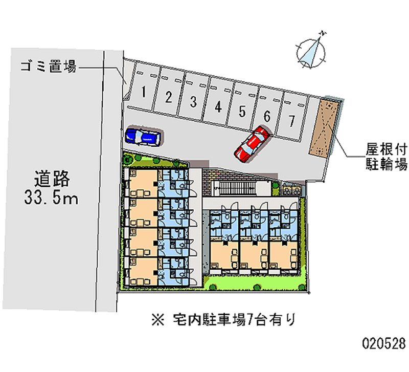 レオパレスグランマ 月極駐車場