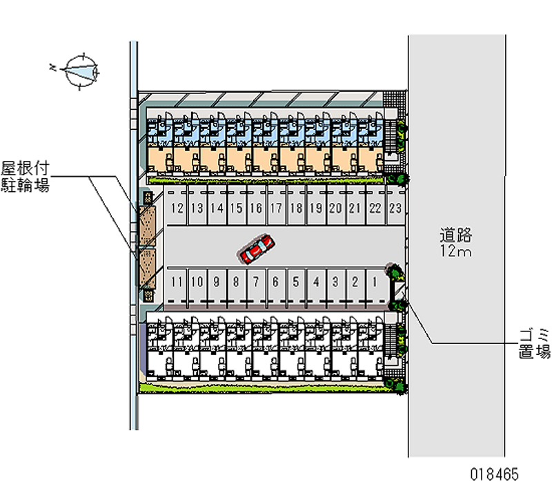 18465 bãi đậu xe hàng tháng