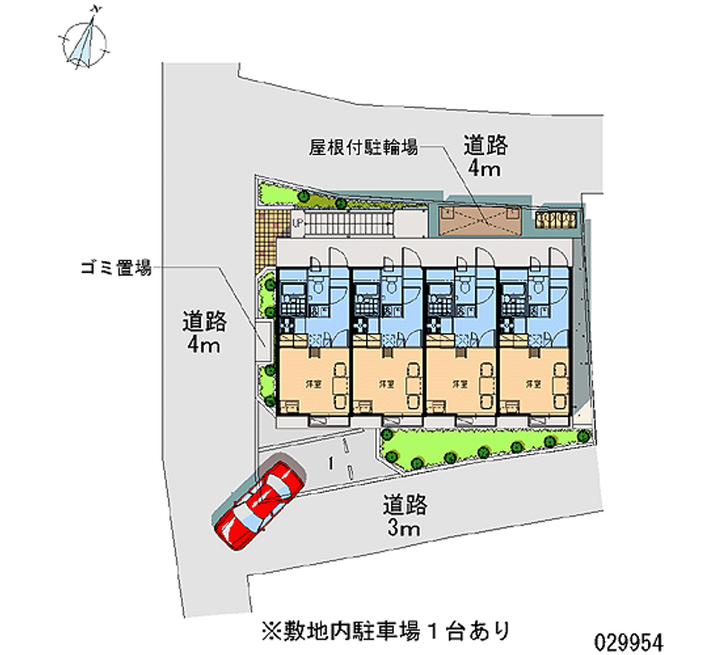 レオパレスハウスコジマ　５８ 区画図
