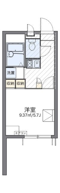 レオパレス岩井 間取り図