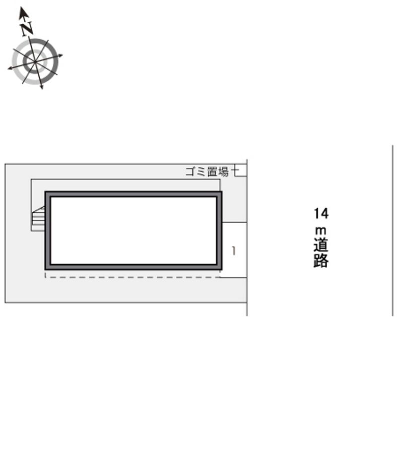 レオパレスアルジャンＫＯＹＡＭＡ 配置図