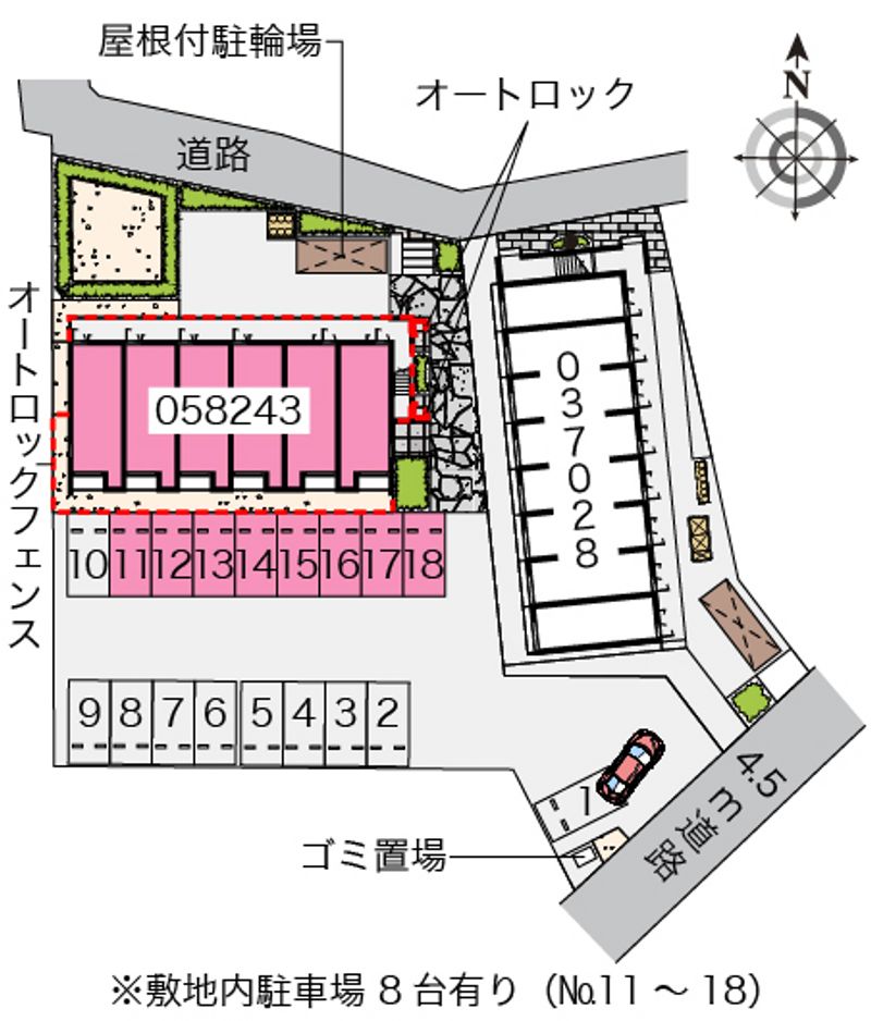クレイノリゲル 配置図